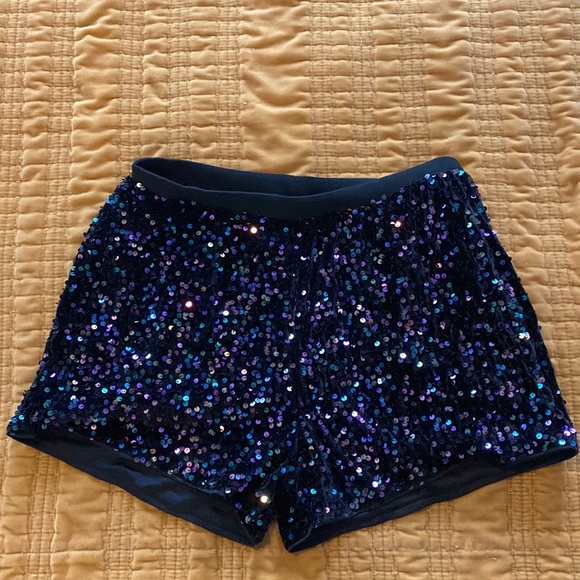 Sequin black shorts Shein Large - Picture 1 of 1